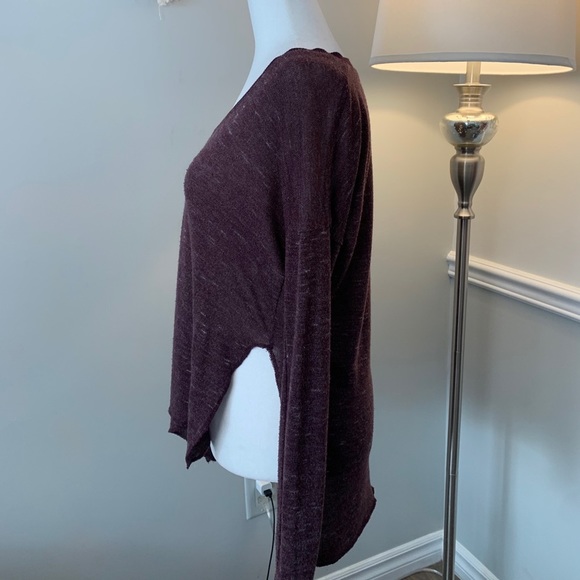 Aritzia Wilfred Sherbrooke Burgundy Sweater Size XXS - Picture 3 of 10